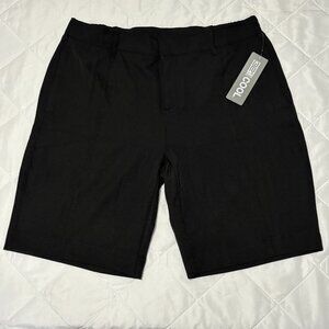 32 Degrees Cool Women’s Black Shorts Size 10 Stretch Lightweight Zip Pockets